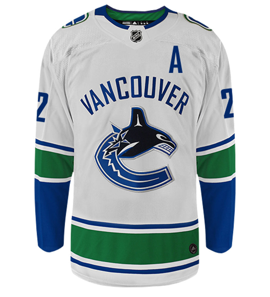 Daniel Sedin Vancouver Canucks Adidas Authentic Away NHL Hockey Jersey
