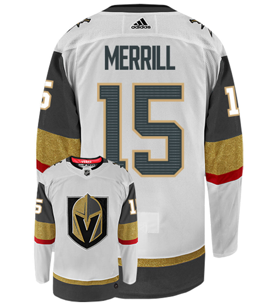 Jon Merrill Vegas Golden Knights Adidas Authentic Away NHL Hockey Jersey