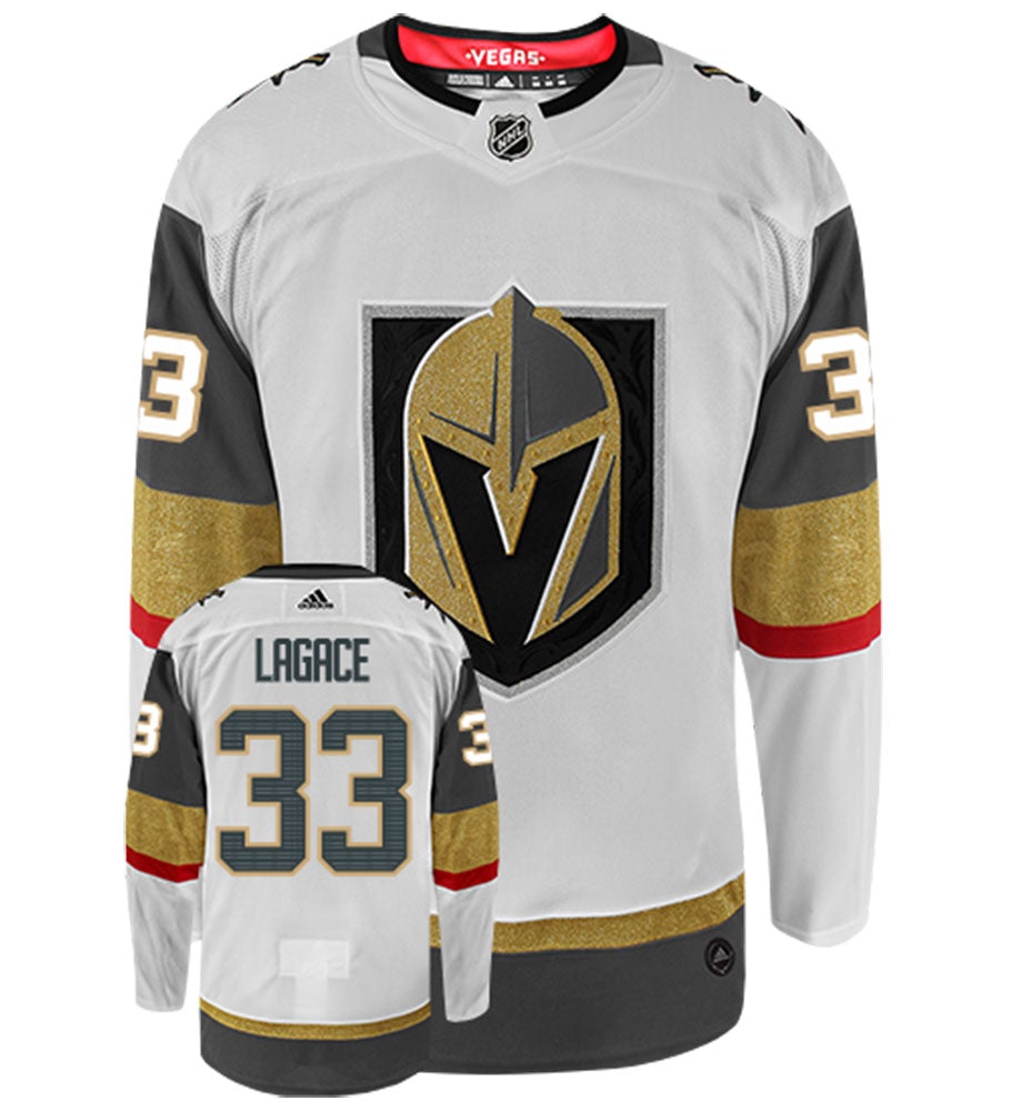 Maxime Lagace Vegas Golden Knights Adidas Authentic Away NHL Hockey Jersey