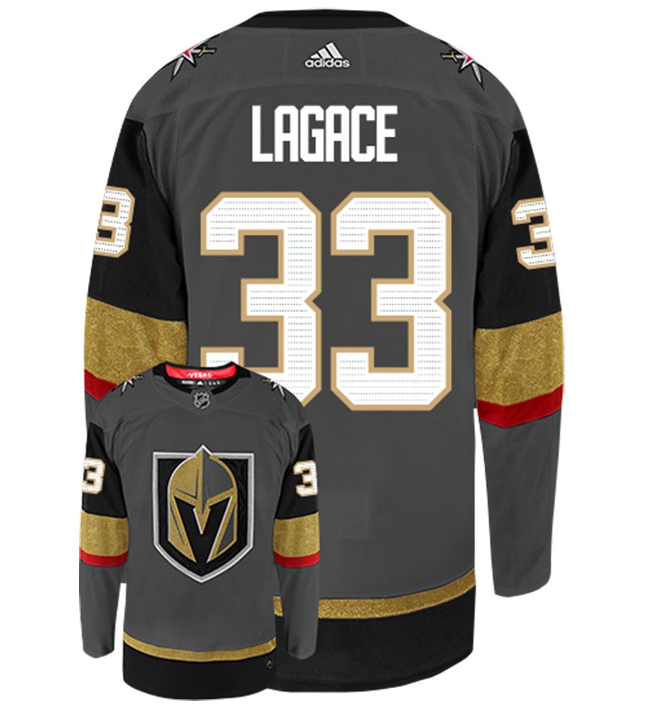 Maxime Lagace Vegas Golden Knights Adidas Authentic Home NHL Hockey Jersey