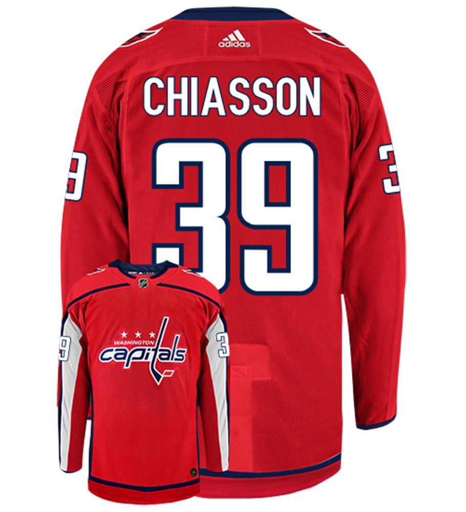 Alex Chiasson Washington Capitals Adidas Authentic Home NHL Hockey Jersey