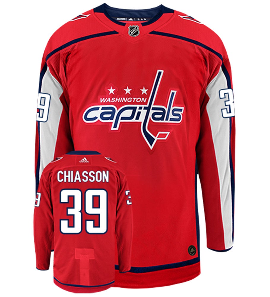 Alex Chiasson Washington Capitals Adidas Authentic Home NHL Hockey Jersey