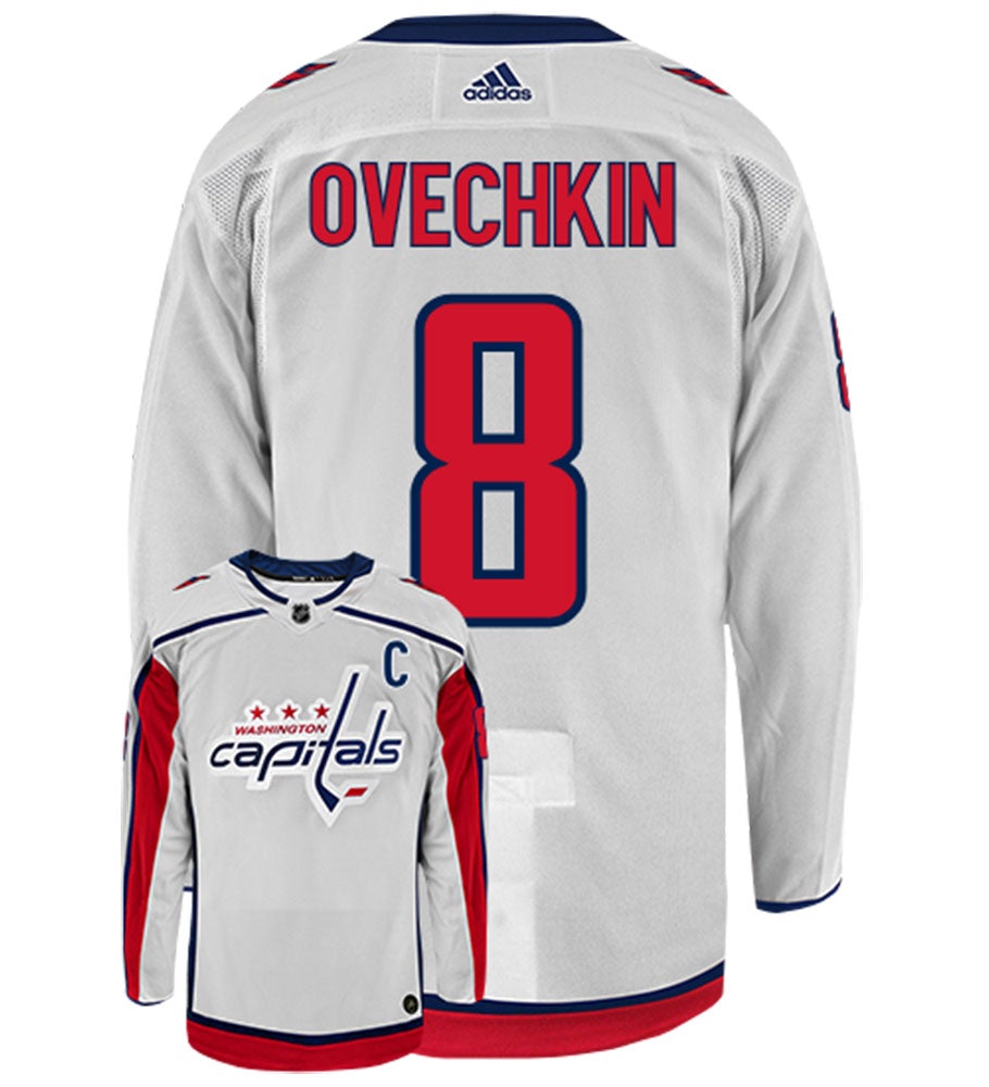 Alex Ovechkin Washington Capitals Adidas Authentic Away NHL Hockey Jersey