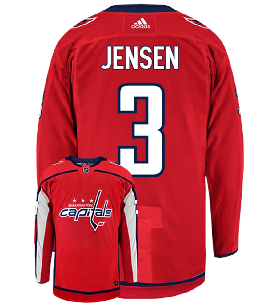 Nick Jensen Washington Capitals Adidas Authentic Home NHL Hockey Jersey
