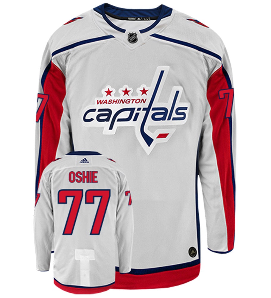 TJ Oshie Washington Capitals Adidas Authentic Away NHL Hockey Jersey