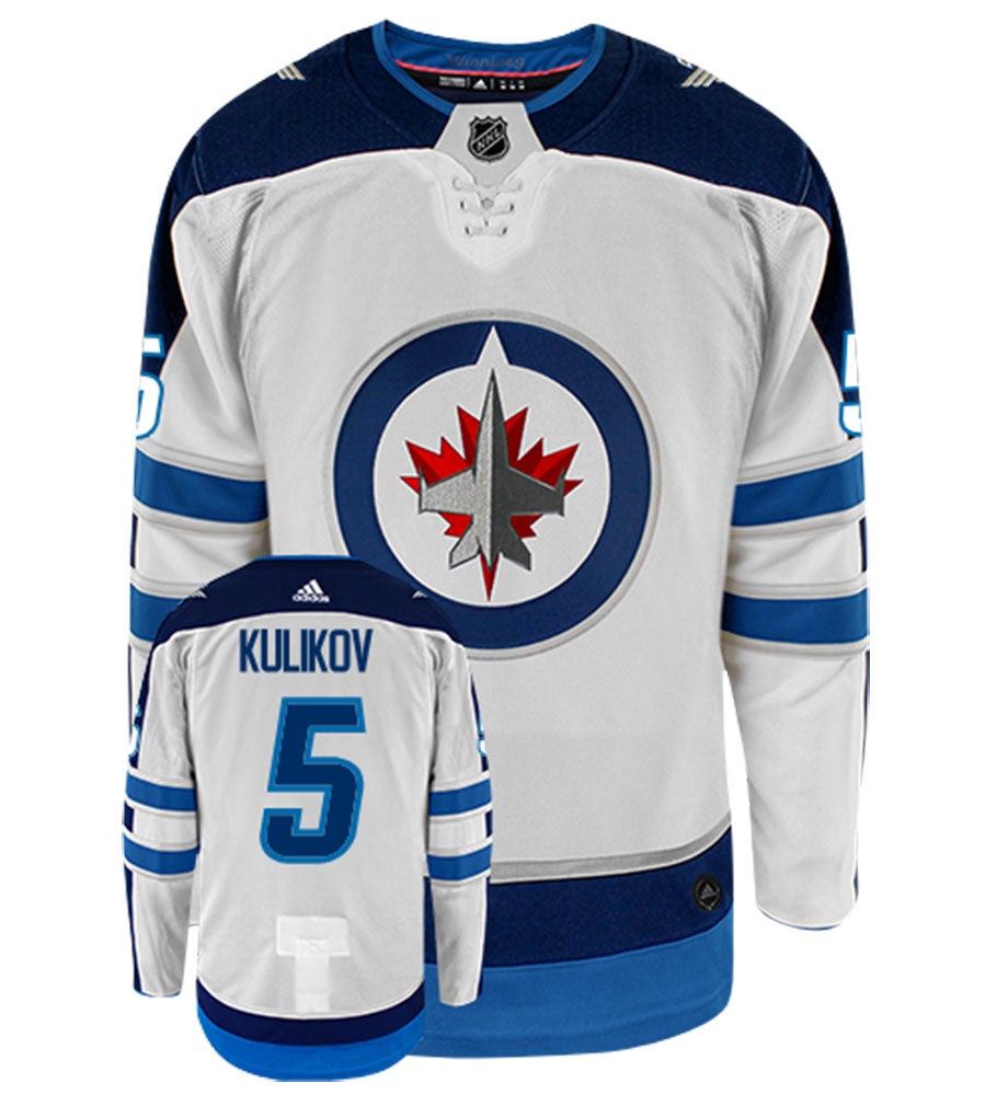 Dmitry Kulikov Winnipeg Jets Adidas Authentic Away NHL Hockey Jersey