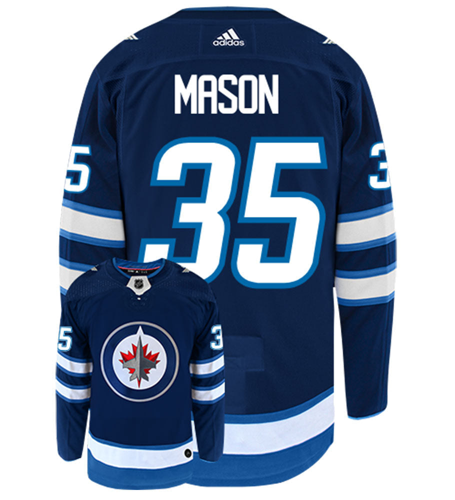 Steve Mason Winnipeg Jets Adidas Authentic Home NHL Hockey Jersey
