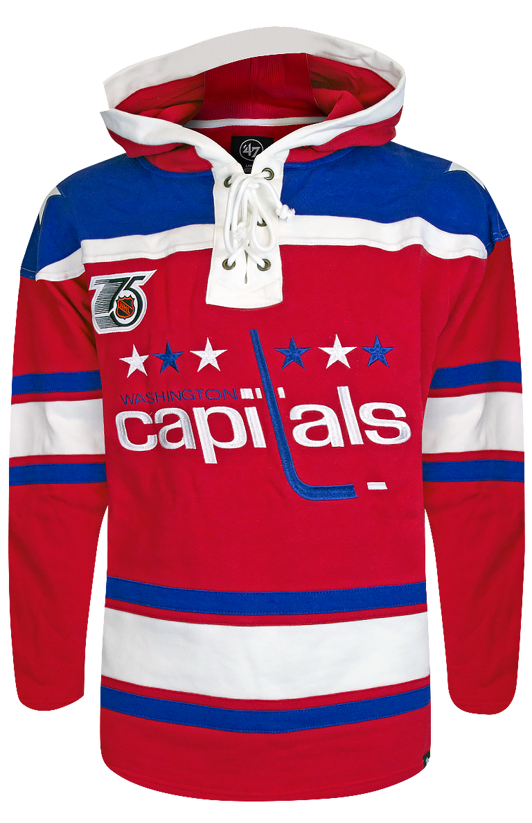 Customizable Washington Capitals 47' Retro Superior Lacer Hoody