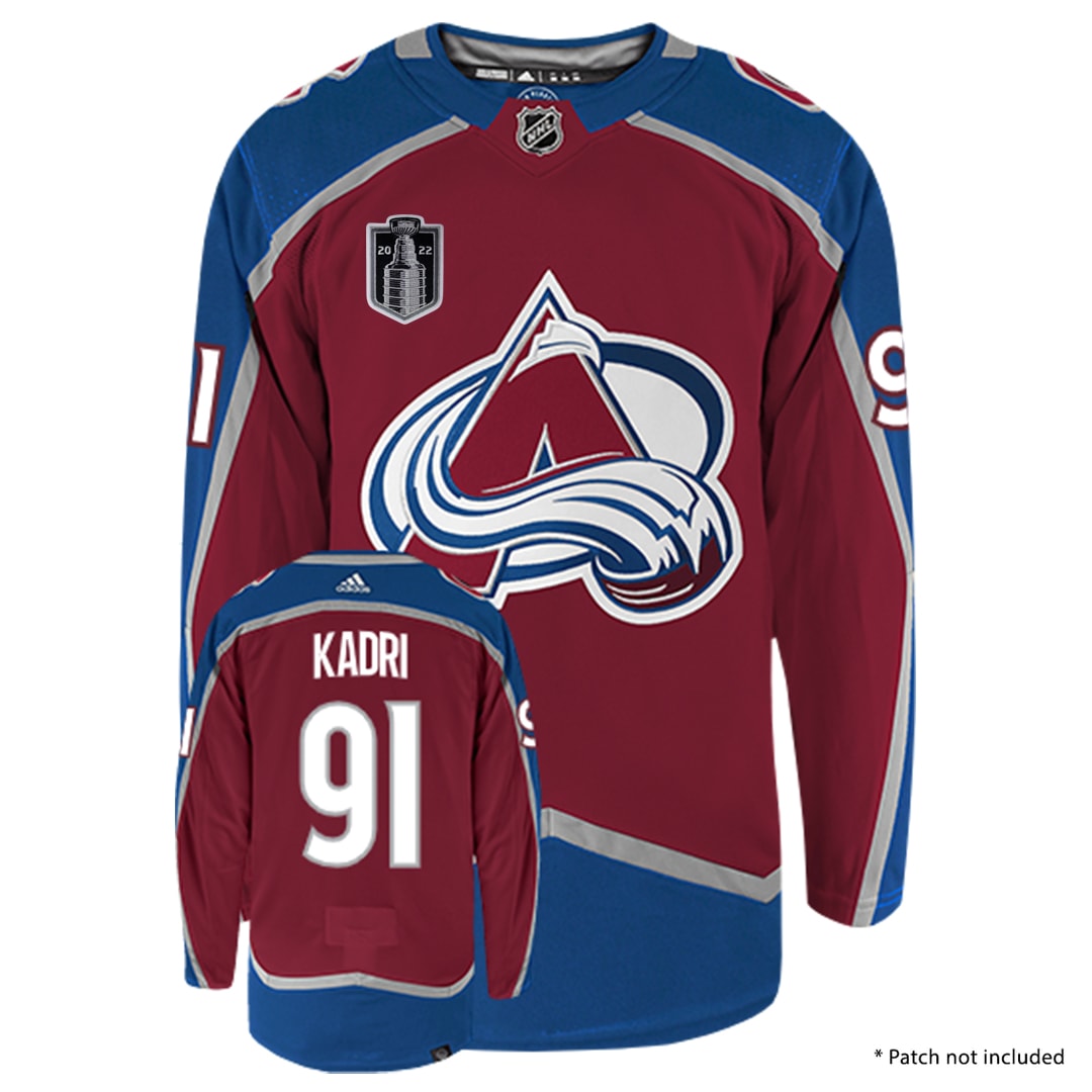 Nazem Kadri Colorado Avalanche Adidas Primegreen Authentic Home NHL Hockey Jersey - Front/Back View