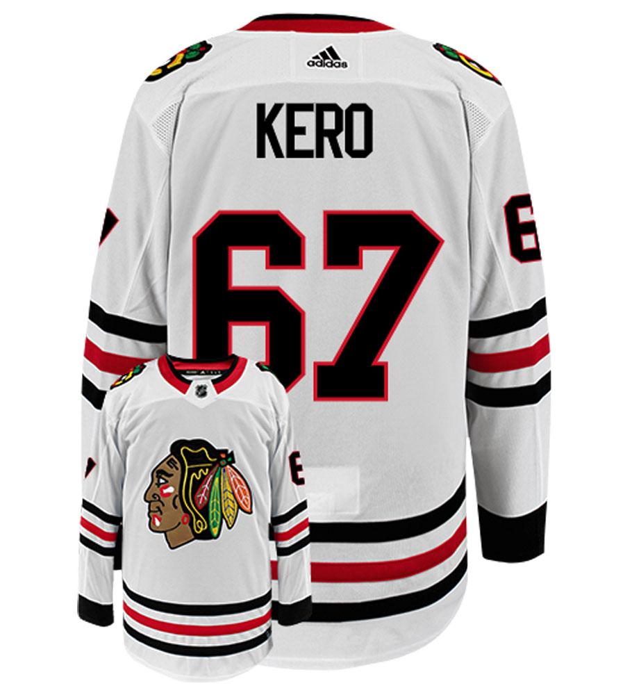 Tanner Kero Chicago Blackhawks Adidas Authentic Away NHL Hockey Jersey