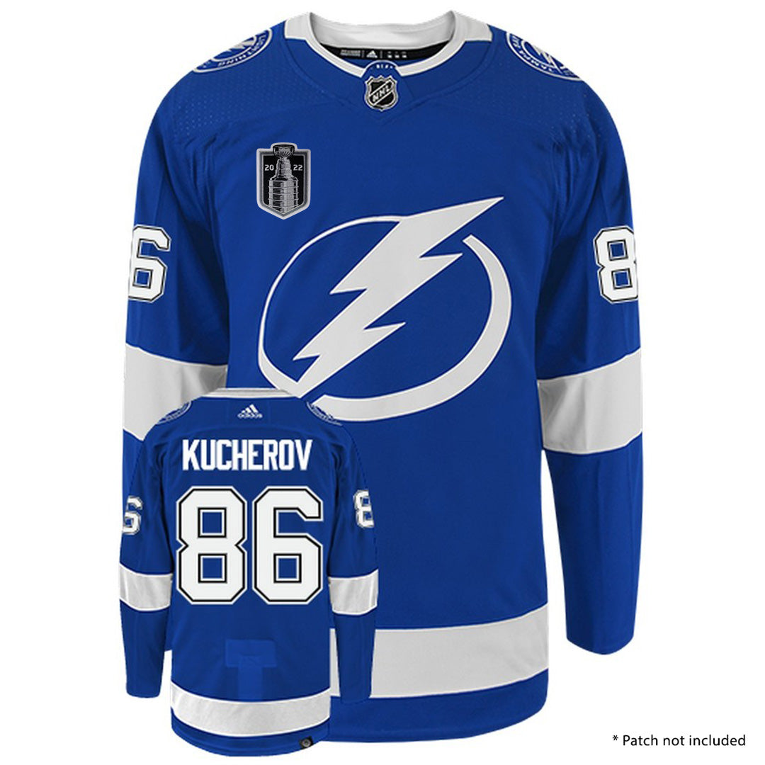 Nikita Kucherov Tampa Bay Lightning Adidas Primegreen Authentic NHL Hockey Jersey - Front/Back View