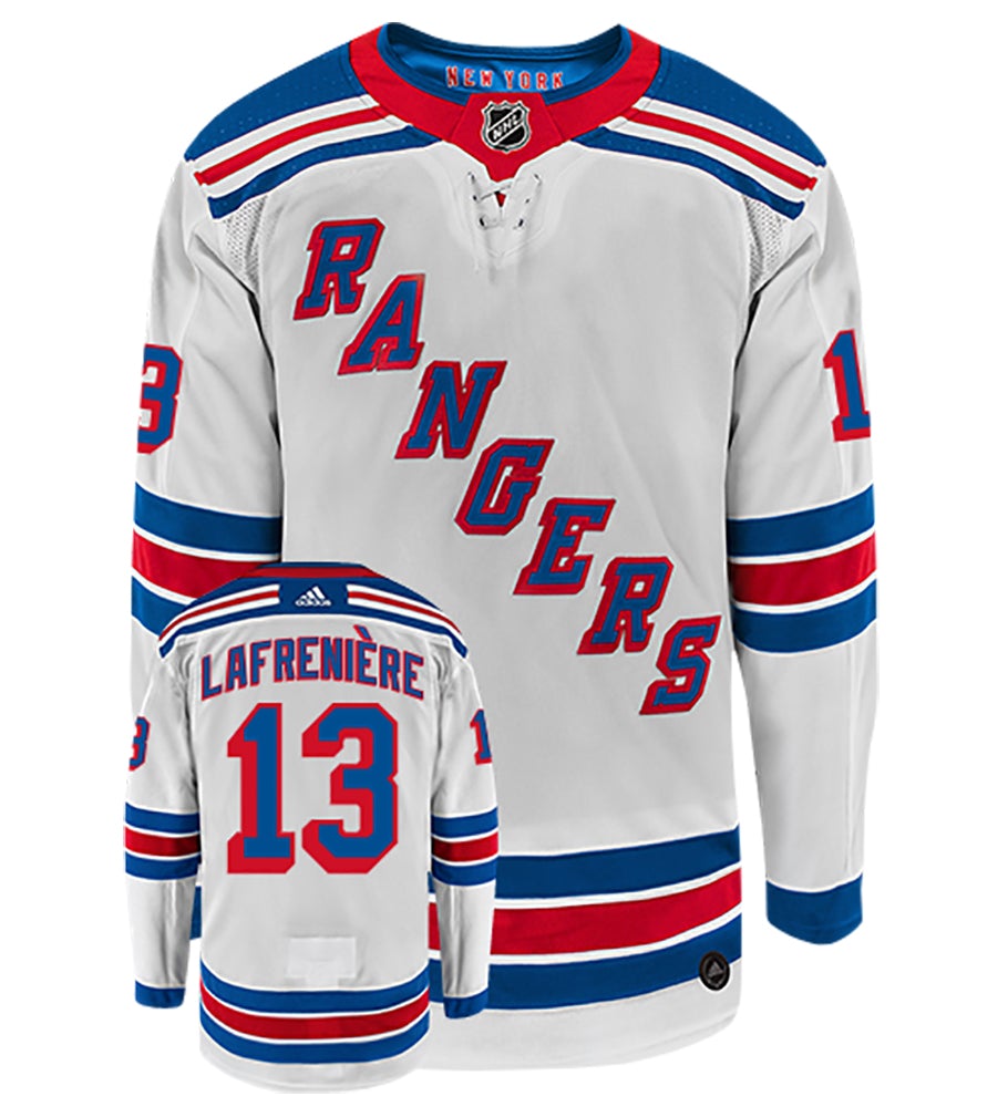 Alexis Lafreniere New York Rangers Adidas Authentic Away NHL Hockey Jersey