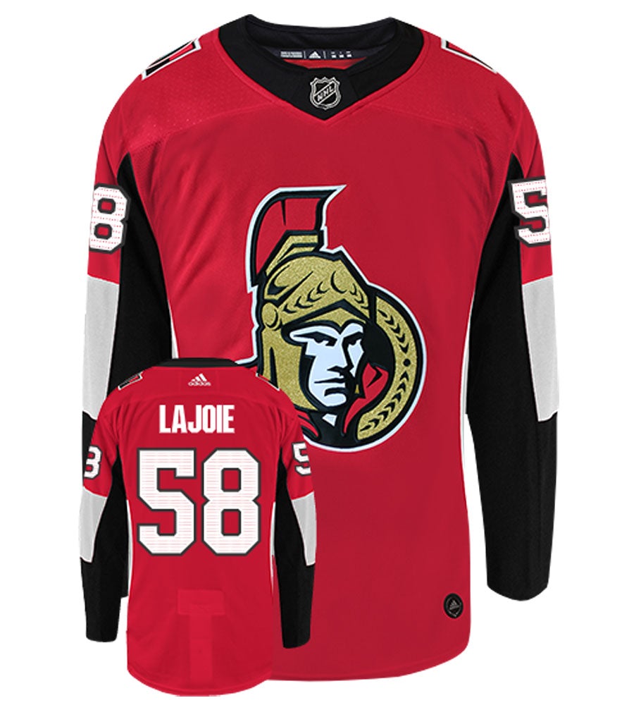 Maxime Lajoie Ottawa Senators Adidas Authentic Home NHL Jersey
