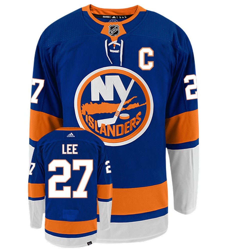 Anders Lee New York Islanders Adidas Primegreen Authentic Home NHL Hockey Jersey - Front/Back View