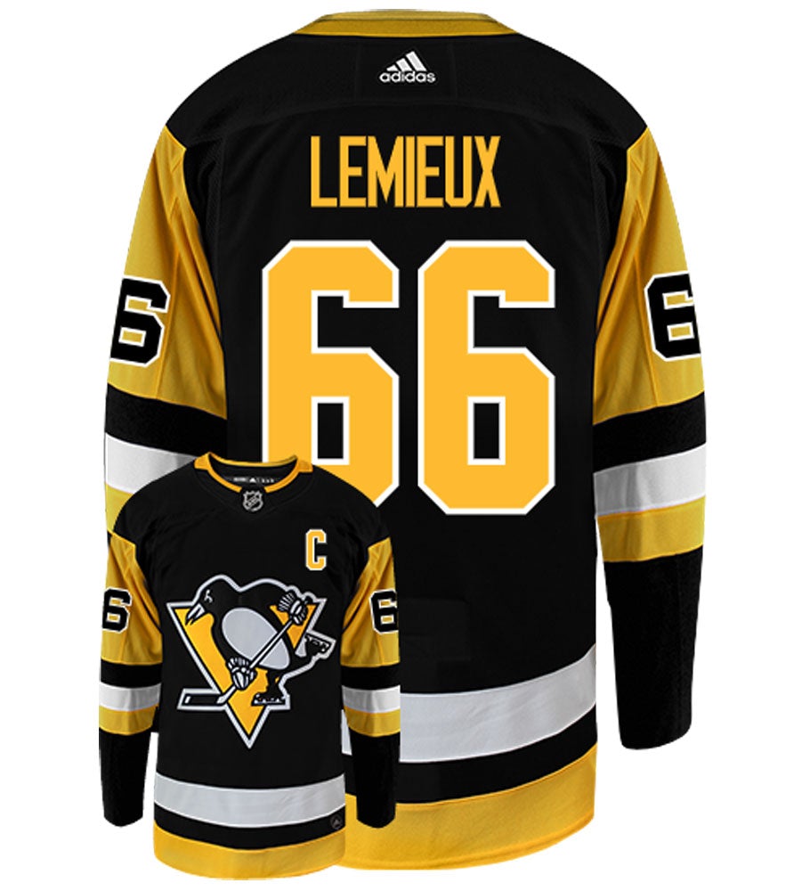 Mario Lemieux Pittsburgh Penguins Adidas Authentic Home NHL Vintage Hockey Jersey