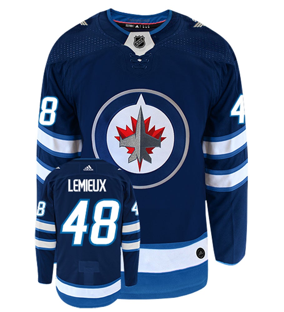Brendan Lemieux Winnipeg Jets Adidas Authentic Home NHL Hockey Jersey