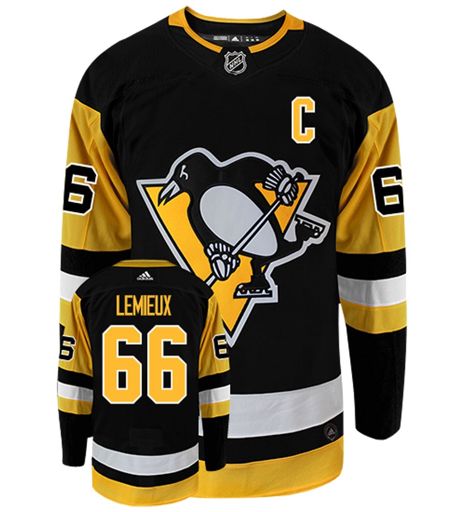 Mario Lemieux Pittsburgh Penguins Adidas Authentic Home NHL Vintage Hockey Jersey
