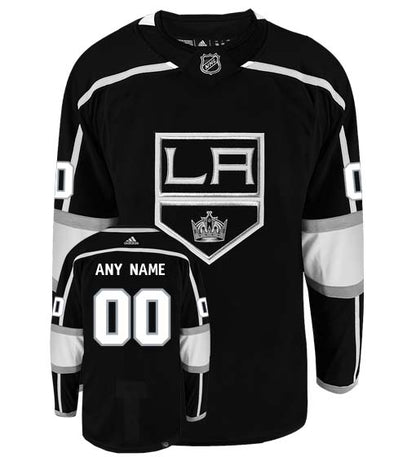 Los Angeles Kings Adidas Primegreen Authentic Home NHL Hockey Jersey - Front/Back View