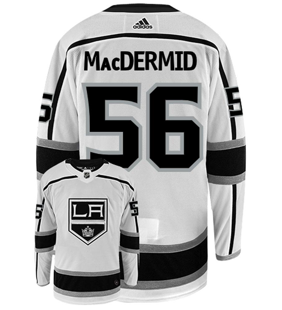 Kurtis MacDermid Los Angeles Kings Adidas Authentic Away NHL Hockey Jersey