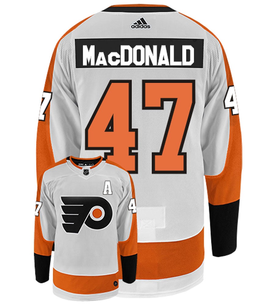 Andrew MacDonald Philadelphia Flyers Adidas Authentic Away NHL Hockey Jersey