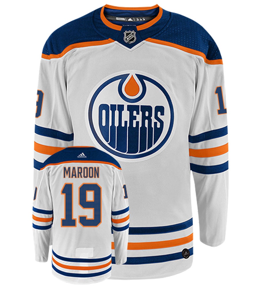 Patrick Maroon Edmonton Oilers Adidas Authentic Away NHL Hockey Jersey