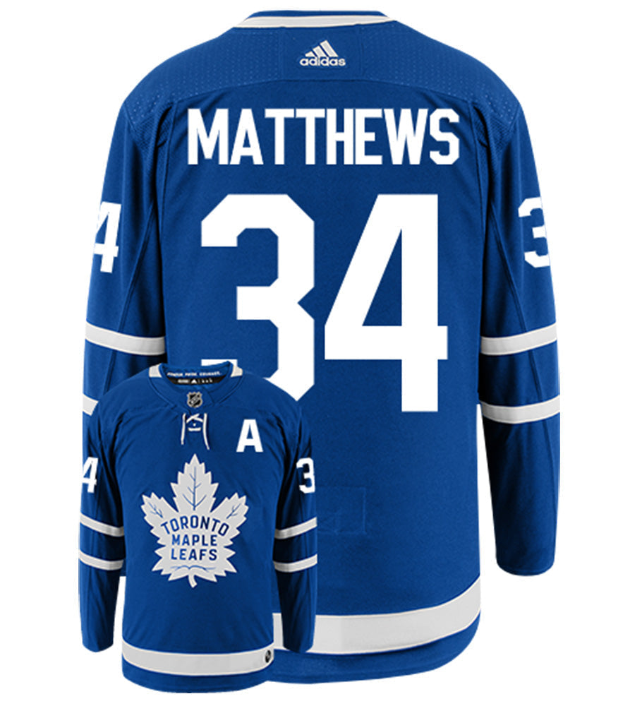 Auston Matthews Toronto Maple Leafs Adidas Authentic Home NHL Hockey Jersey