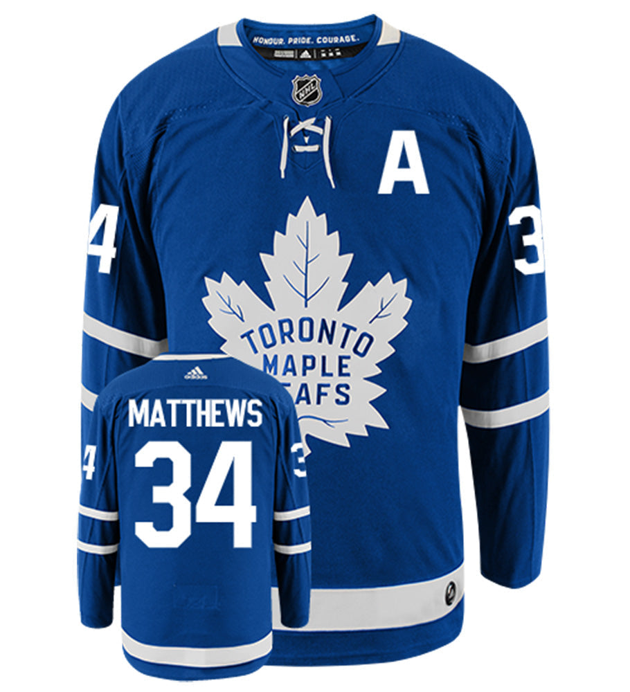 Auston Matthews Toronto Maple Leafs Adidas Authentic Home NHL Hockey Jersey