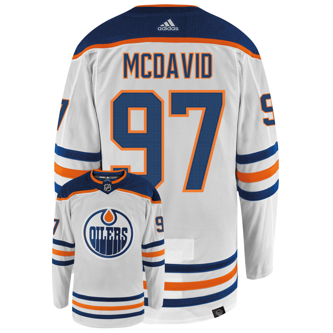 Connor McDavid Edmonton Oilers 2021 Adidas Primegreen Authentic NHL Hockey Jersey