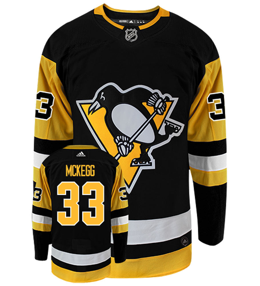 Greg McKegg Pittsburgh Penguins Adidas Authentic Home NHL Hockey Jersey