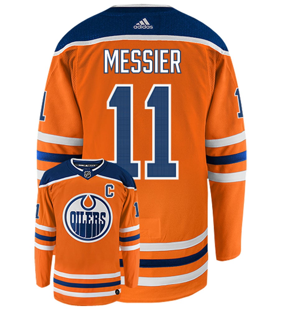 Mark Messier Edmonton Oilers Adidas Authentic Home NHL Vintage Hockey Jersey
