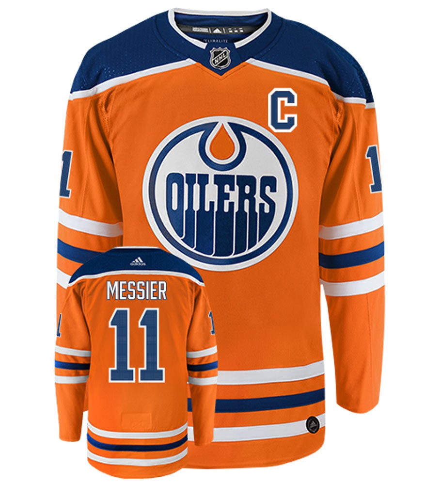 Mark Messier Edmonton Oilers Adidas Authentic Home NHL Vintage Hockey Jersey