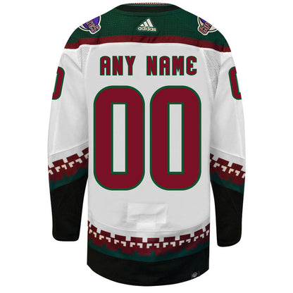 Customizable Arizona Coyotes Adidas Primegreen Authentic NHL Hockey Jersey