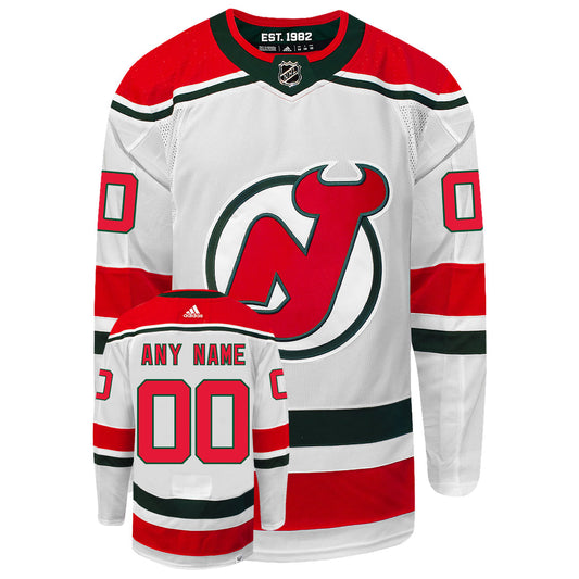 Customizable New Jersey Devils 2022 Adidas Heritage Primegreen Authentic NHL Hockey Jersey