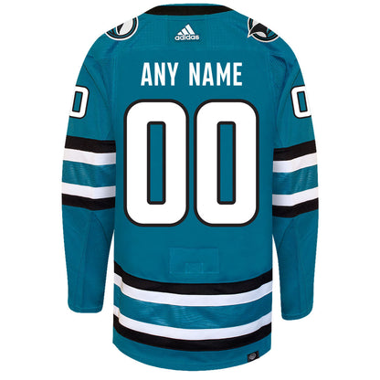 Customizable San Jose Sharks 2022 Adidas Primegreen Authentic NHL Hockey Jersey