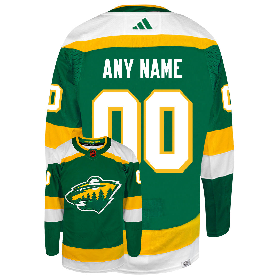 ANY NAME AND NUMBER MINNESOTA WILD HOME AUTHENTIC ADIDAS NHL JERSEY (C –  Hockey Authentic