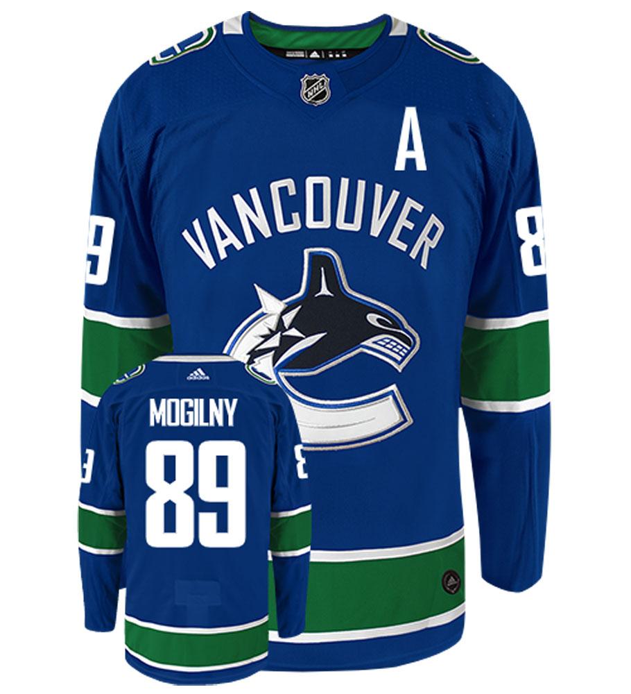 Alexander Mogilny Vancouver Canucks Adidas Authentic Home NHL Vintage Hockey Jersey