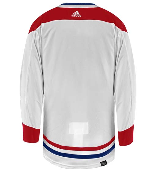 Montreal Canadiens Adidas Primegreen Authentic Away NHL Hockey Jersey - Back View