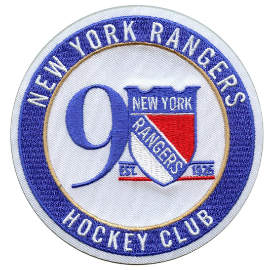 New York Rangers 90th Anniversary Patch