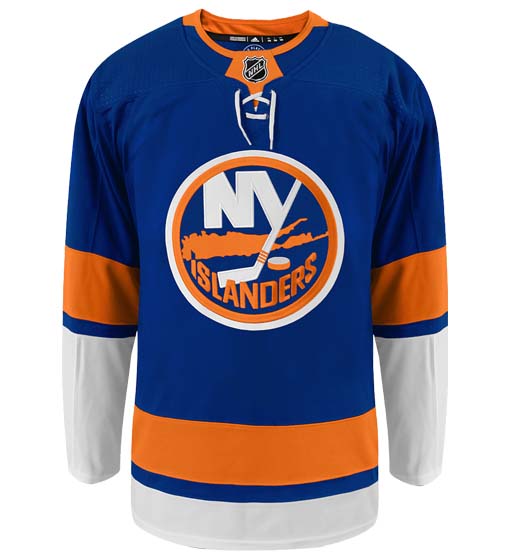 New York Islanders Adidas Primegreen Authentic Home NHL Hockey Jersey - Front View