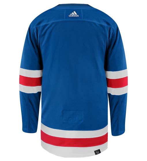 New York Rangers Adidas Primegreen Authentic Home NHL Hockey Jersey - Back View