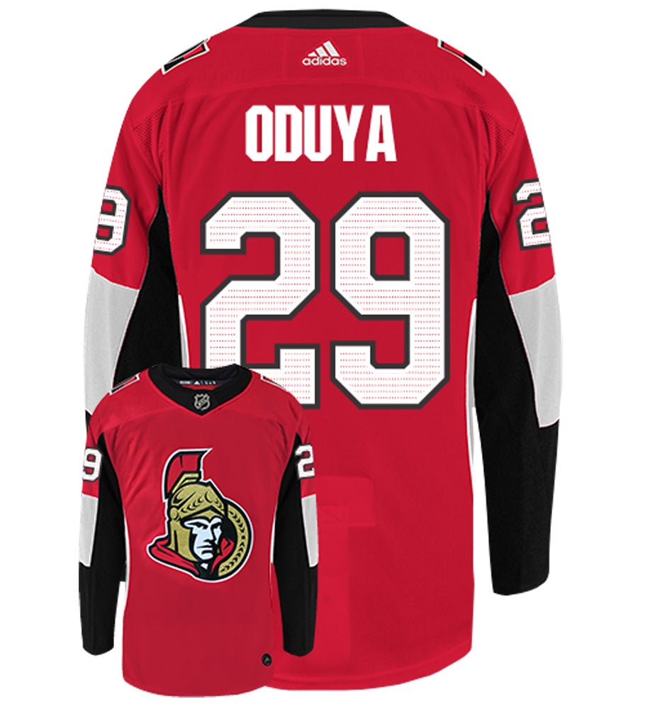 Johnny Oduya Ottawa Senators Adidas Authentic Home NHL Hockey Jersey