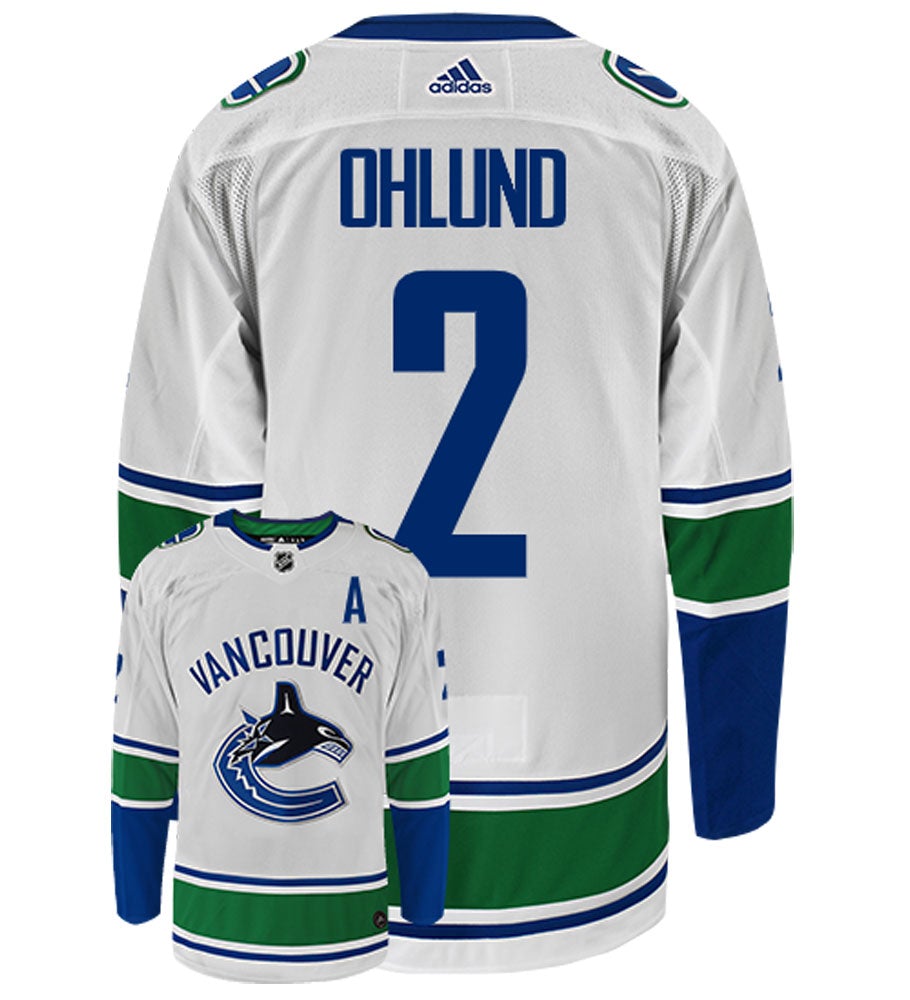 Mattias Ohlund Vancouver Canucks Adidas Authentic Away NHL Vintage Hockey Jersey