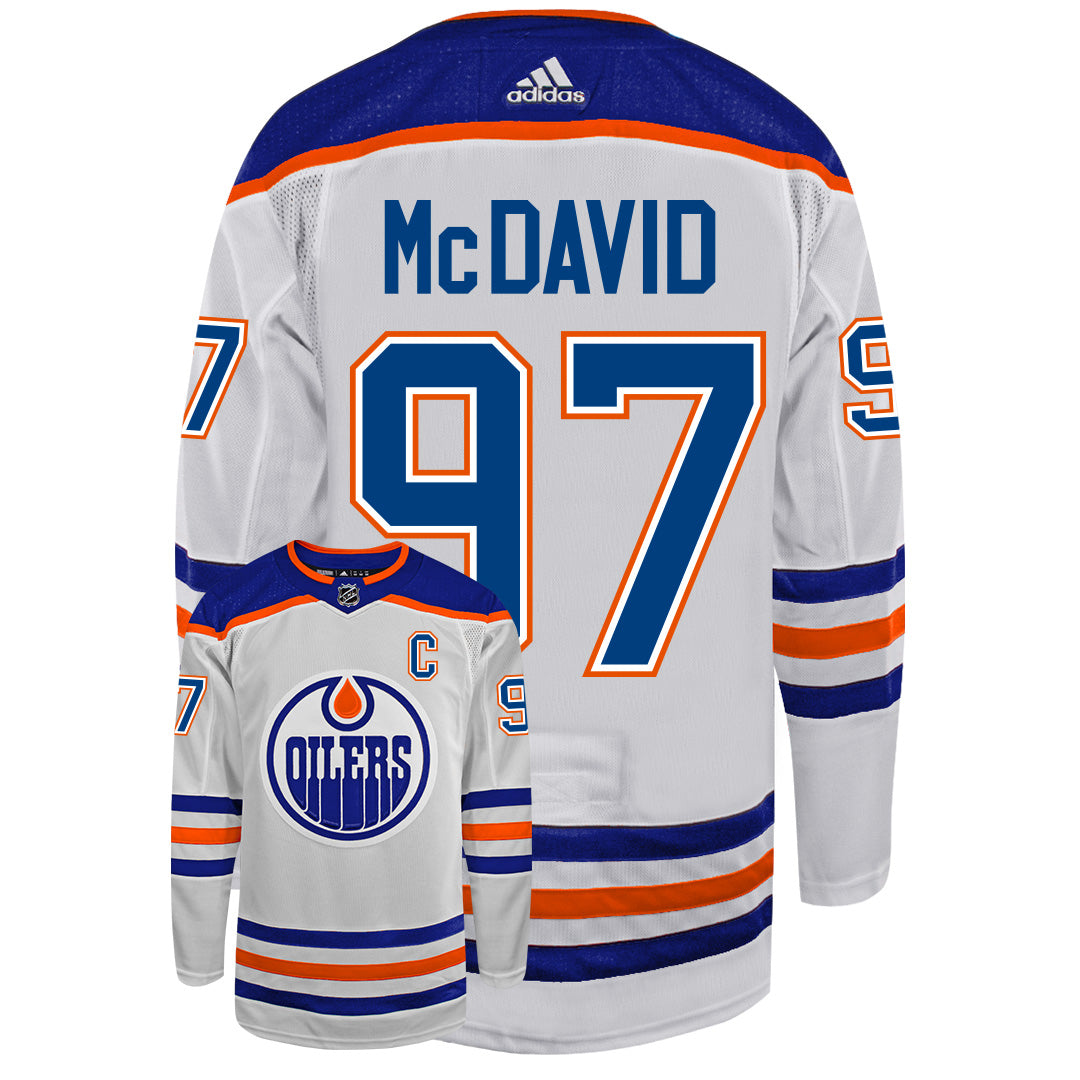 Connor McDavid Edmonton Oilers 2022 Adidas Primegreen Authentic NHL Hockey Jersey