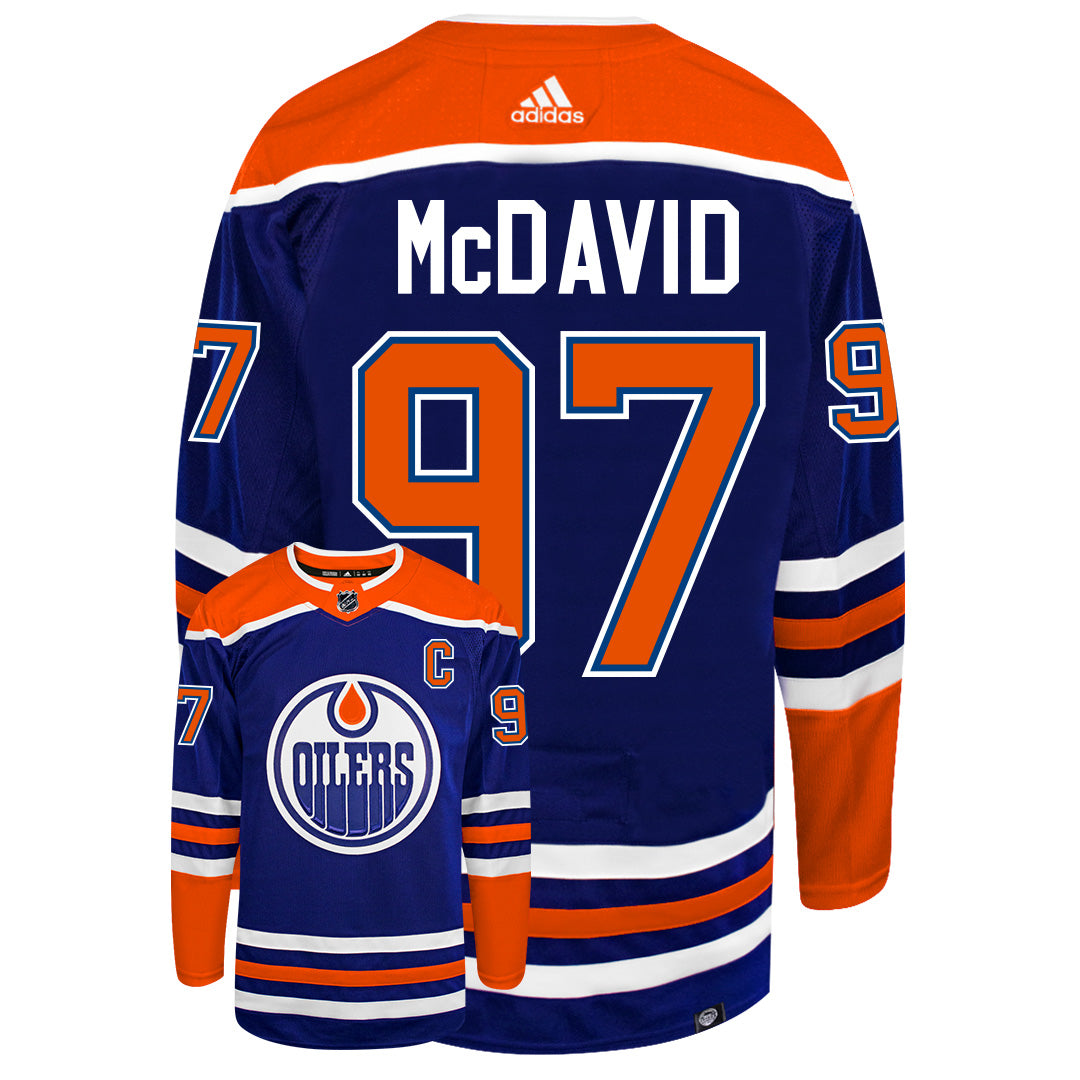 Connor McDavid Edmonton Oilers 2022 Adidas Primegreen Authentic NHL Hockey Jersey