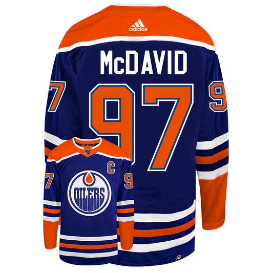 Connor McDavid Edmonton Oilers 2022 Adidas Primegreen Authentic NHL Hockey Jersey