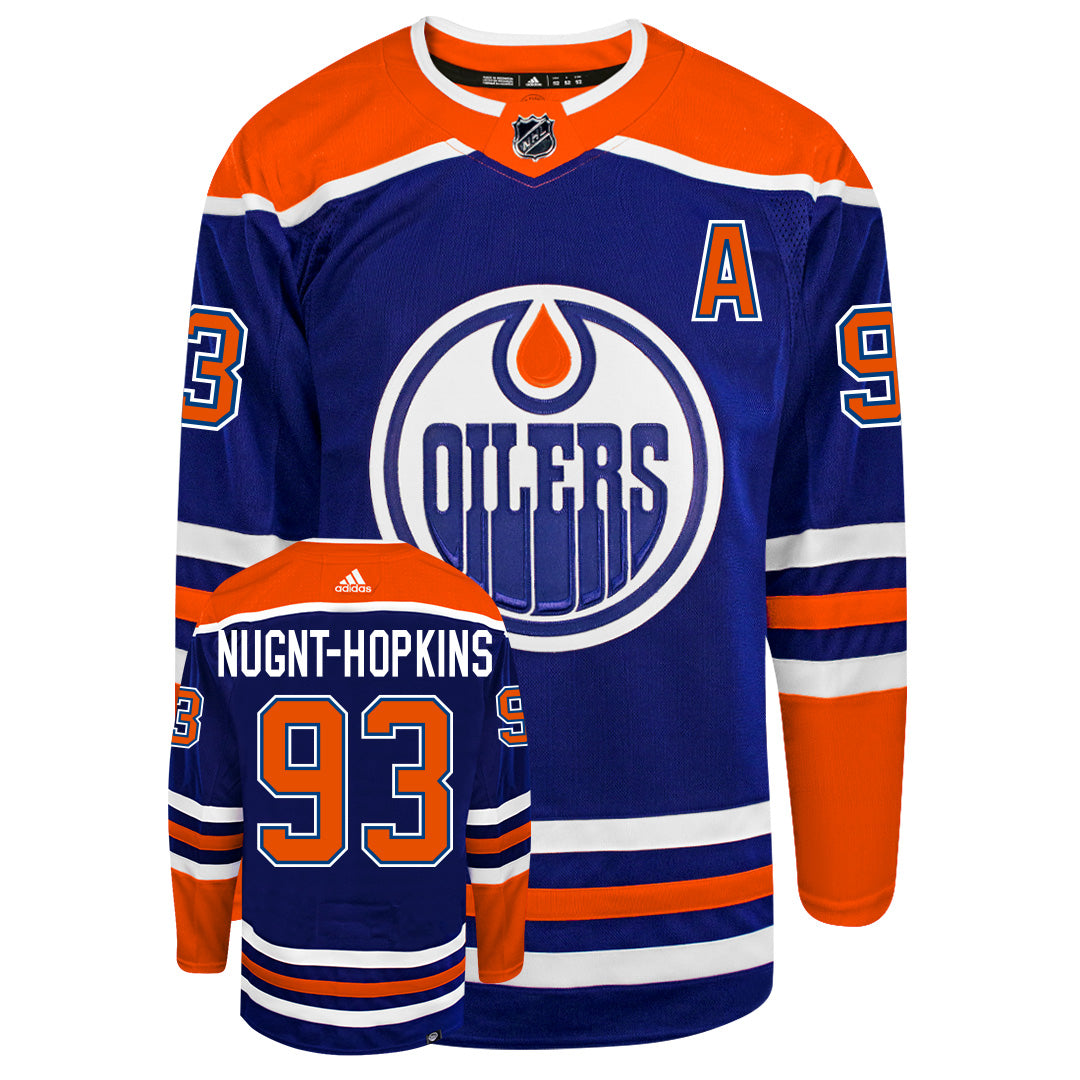 Ryan Nugent-Hopkins Edmonton Oilers 2022 Adidas Primegreen Authentic NHL Hockey Jersey