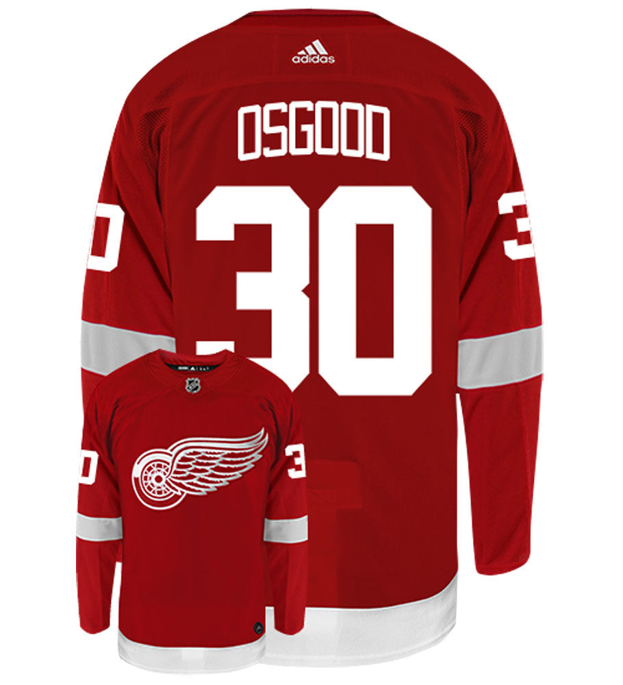 Chris Osgood Detroit Red Wings Adidas Authentic Home NHL Vintage Hockey Jersey