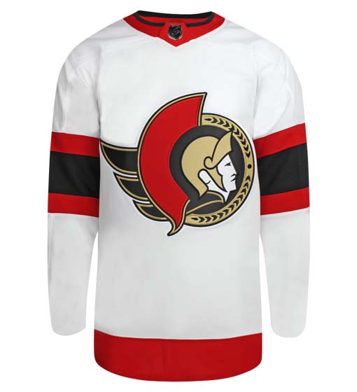 Ottawa Senators Adidas Primegreen Authentic Away NHL Hockey Jersey - Front View