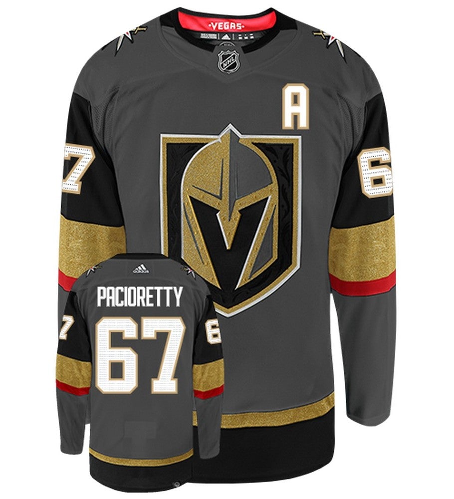 Max Pacioretty Vegas Golden Knights Adidas Primegreen Authentic Home NHL Hockey Jersey - Front/Back View