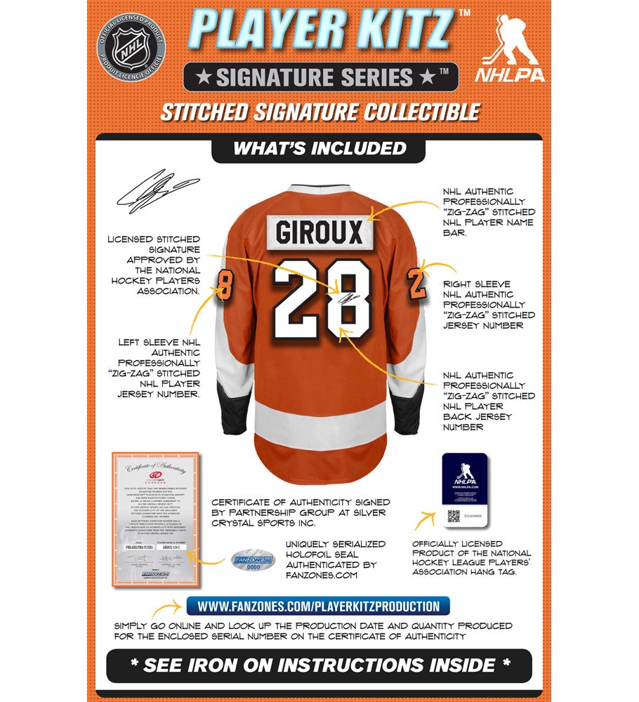 Claude Giroux #28 Player Kitz Signature Series Stitched Autograph